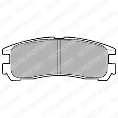 Комплект тормозных колодок, дисковый тормоз DELPHI купить