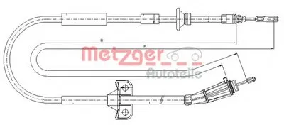 Трос, стояночная тормозная система COFLE METZGER купить
