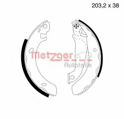 Комплект тормозных колодок METZGER купить