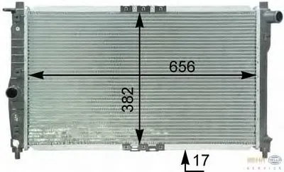 Радиатор, охлаждение двигателя BEHR HELLA SERVICE купить