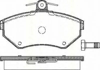 Комплект тормозных колодок, дисковый тормоз TRISCAN купить