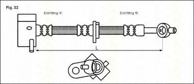 Тормозной шланг TRISCAN купить