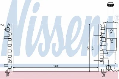 Радиатор, охлаждение двигателя NISSENS купить