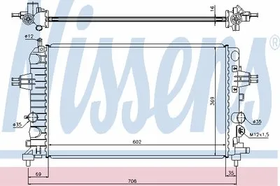 Радиатор, охлаждение двигателя NISSENS купить
