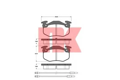Комплект тормозных колодок, дисковый тормоз NK купить