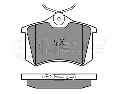 Комплект тормозных колодок, дисковый тормоз MEYLE купить