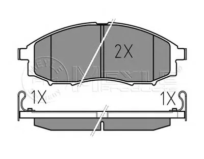 Комплект тормозных колодок, дисковый тормоз MEYLE купить