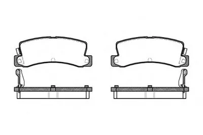 Комплект тормозных колодок, дисковый тормоз REMSA купить