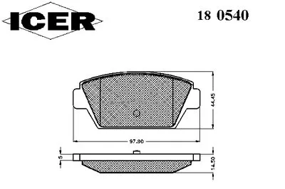 Комплект тормозных колодок, дисковый тормоз ICER купить