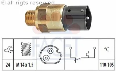 Термовыключатель, вентилятор радиатора FACET купить