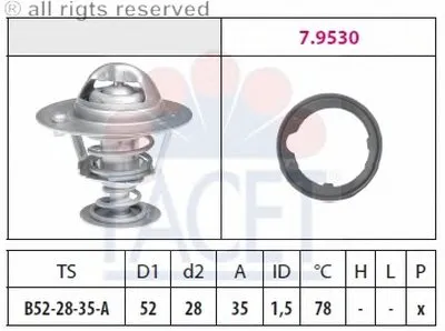 Термостат, охлаждающая жидкость FACET купить