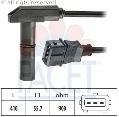 Датчик импульсов; Датчик импульсов, маховик; Датчик частоты вращения, управление двигателем FACET купить