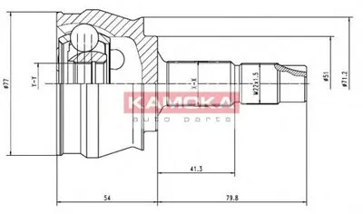 Шарнирный комплект, приводной вал KAMOKA KAMOKA купить