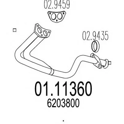 Труба выхлопного газа MTS купить