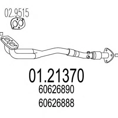 Труба выхлопного газа MTS купить