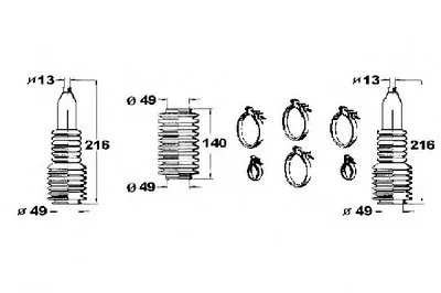 Комплект пылника, рулевое управление OCAP купить