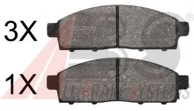 Комплект тормозных колодок, дисковый тормоз A.B.S. купить