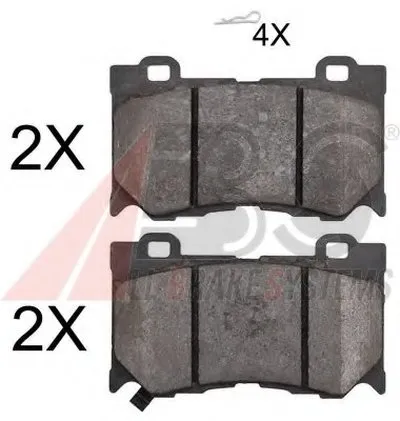 Комплект тормозных колодок, дисковый тормоз A.B.S. купить