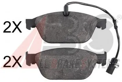 Комплект тормозных колодок, дисковый тормоз A.B.S. купить