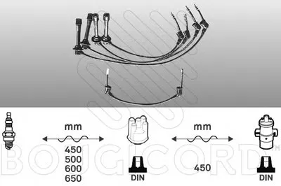Комплект проводов зажигания BOUGICORD купить