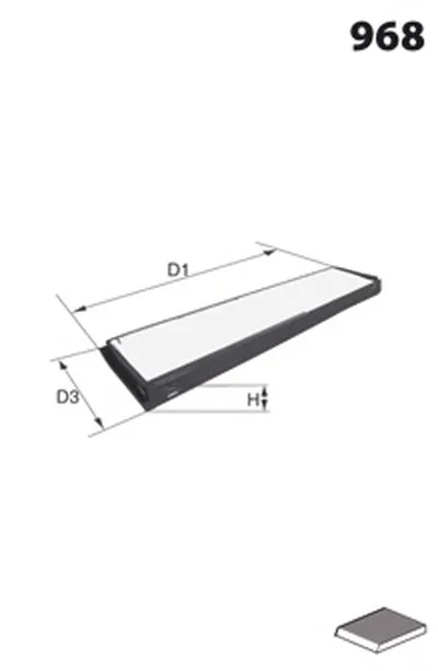 Фильтр, воздух во внутренном пространстве MECAFILTER MECAFILTER купить