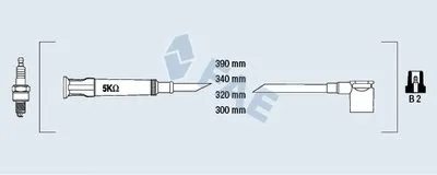 Комплект проводов зажигания FAE купить