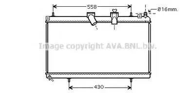 Радиатор, охлаждение двигателя AVA QUALITY COOLING купить