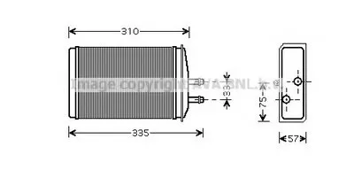 Теплообменник, отопление салона AVA QUALITY COOLING купить