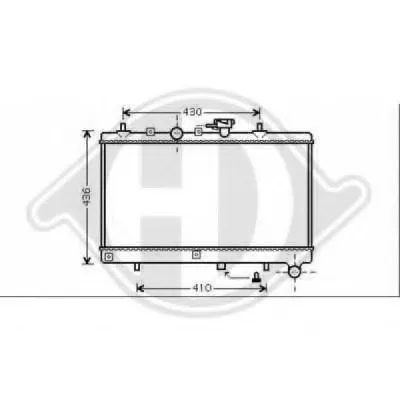 Радиатор, охлаждение двигателя DIEDERICHS купить