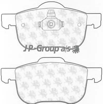 Комплект тормозных колодок, дисковый тормоз QH JP GROUP купить