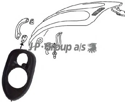 Прокладка, задняя дверь багажника / помещения для груза JP GROUP купить