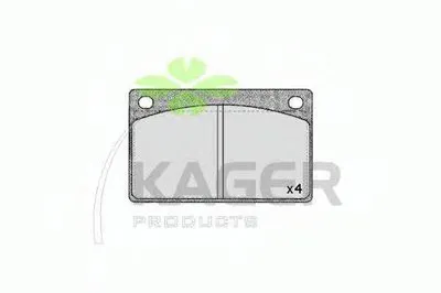 Комплект тормозных колодок, дисковый тормоз KAGER купить