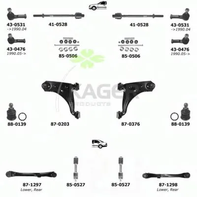 Подвеска колеса KAGER купить