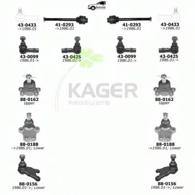 Подвеска колеса KAGER купить