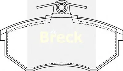 Комплект тормозных колодок, дисковый тормоз BRECK купить