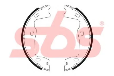 Комплект тормозных колодок, стояночная тормозная система sbs купить
