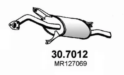 Глушитель выхлопных газов конечный ASSO купить