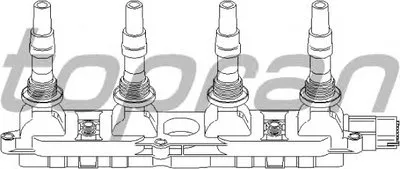 Катушка зажигания TOPRAN купить