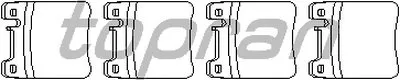 Комплект тормозных колодок, дисковый тормоз TOPRAN купить