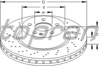 Тормозной диск TOPRAN купить