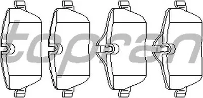 Комплект тормозных колодок, дисковый тормоз TOPRAN купить