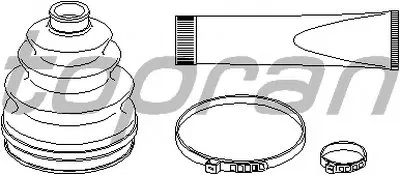 Комплект пылника, приводной вал TOPRAN купить