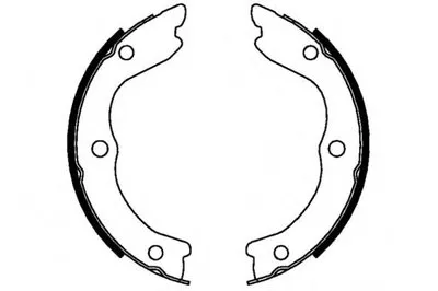 Комплект тормозных колодок; Комплект тормозных колодок, стояночная тормозная система E.T.F. купить