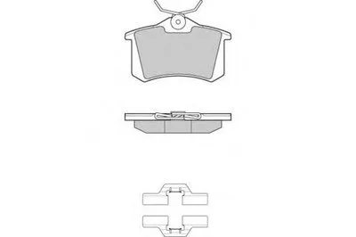 Комплект тормозных колодок, дисковый тормоз E.T.F. купить