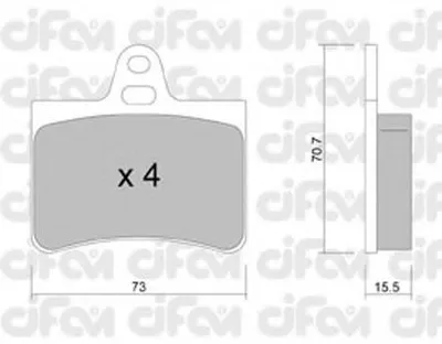 Комплект тормозных колодок, дисковый тормоз CIFAM купить