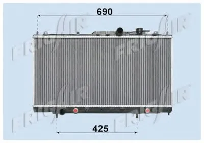 Радиатор, охлаждение двигателя FRIGAIR купить