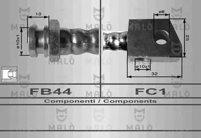 Тормозной шланг MALÒ купить