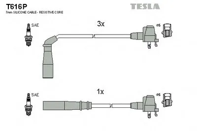 Комплект проводов зажигания TESLA купить