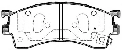 Комплект тормозных колодок, дисковый тормоз ADVANCE OPEN PARTS купить
