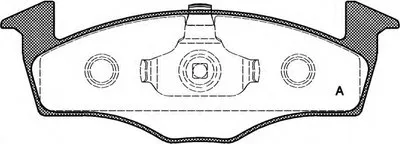 Комплект тормозных колодок, дисковый тормоз ADVANCE OPEN PARTS купить